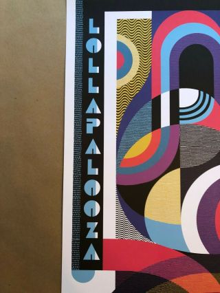 2018 Lollapalooza Commemorative Silkscreen Poster by Jesse and Katey 2