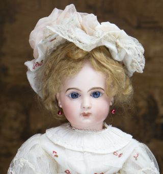 17 " (43 Cm. ) Antique French Bisque Bebe E.  J.  Doll By Emile Jumeau