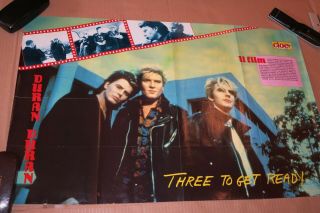 Very Large And Rare Duran Duran Fold Out Poster