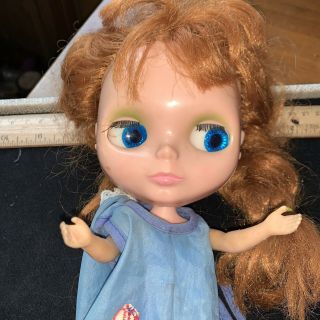 Vintage KENNER 1972 BLYTHE DOLL RED HAIR EYES/KNEES WORK For Conditions 5