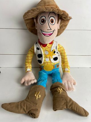 Toy Story Woody Large Plush Doll Cuddle Pillow Stuffed Disney Store Pixar 26”