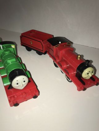 Thomas & Friends Trackmaster James And Henry Motorized Train Engines 2