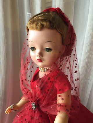Cissy Doll Lady In Red 21”