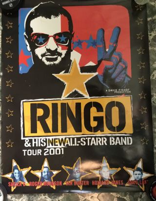 Ringo’s Starr Concert Poster The Beatles Ian Hunter Glam Elp Supertramp