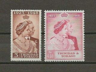 Trinidad & Tobago 1948 Sg 259/60 Rsw Mnh Cat £30.  10