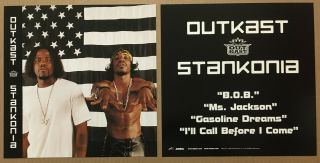 Outkast Rare 2000 Double Sided Promo Poster Flat For Stankonia Cd 12x12 Usa
