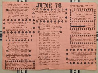 Adam & The Ants Marquee Club 1978 Punk Flyer Listing Penetration Rezillos