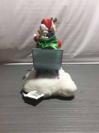 Gemmy RUDOLPH THE RED NOSED REINDEER SANTA AND SLEIGH FIGURE 2