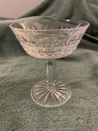 One Vintage Signed Waterford Crystal Sherbet Stem Glass 5.  0 No Box