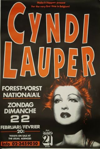 Cyndi Lauper Concert Poster