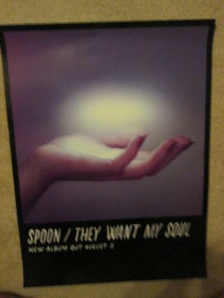 Spoon They Want My Soul 2014 Ltd Ed Rare Huge Poster