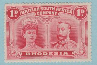 Rhodesia 102 Perf 14 Hinged Og No Faults Extra Fine