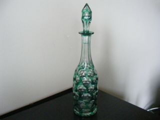 Antique Vintage Bohemian Glass Decanter