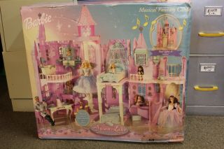 2003 Mattel Barbie Swan Lake Musical Fantasy Castle Box Damage