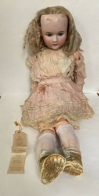 Antique Heinrich Handwerck 31 " Bisque Head Doll 109 - 15 1/2 Germany Aa N553 Pd