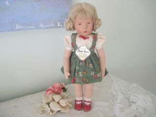 Vintage Kathe Kruse Girl Doll German Us Zone 1960
