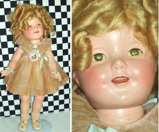 18 " Antique Composition Ideal Shirley Temple All Smoker 