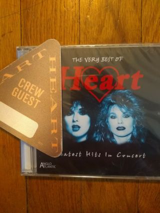 Heart Ann Wilson 1985 Backstage Pass,  Rare Live 2 Cd Set Pa 1978 & Or 1987