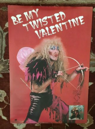 Twisted Sister Be My Twisted Valentine Rare Promotional Poster