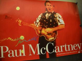 Paul Mccartney 1990 Large Promo Poster Trip The Live Fantastic