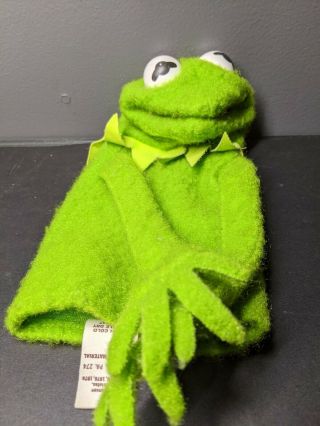Vintage 1978 Fisher Price Jim Henson Kermit The Frog Hand Puppet