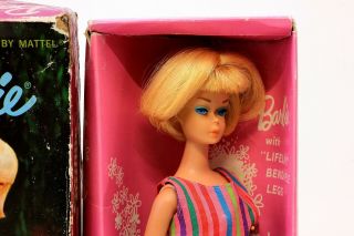 Vintage Mattel Barbie 1070 Ash Blond American Girl with Bendable Legs w/ Box 2