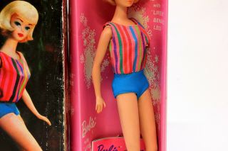 Vintage Mattel Barbie 1070 Ash Blond American Girl with Bendable Legs w/ Box 3