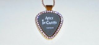 Alice In Chains Grunge Rock Metal Band Live Concert Guitar Pick Pendant Chain I