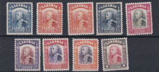 Sarawak 1934 - 41 S G 114 - 120 $1 Scarlet Sepia Mh Cat £70