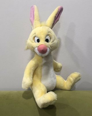 Vintage Disney Store 13 " Plush Yellow Rabbit Winnie The Pooh Friend Stuffed Toy