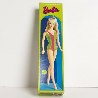 Mib Boxed 1960s 1190 Mattel Barbie Doll Standard Lt.  Brown