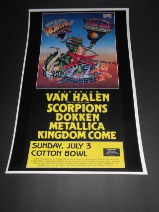 3 TEXXAS WORLD MUSIC FESTIVAL Texas Jam posters 79,  80,  88 Eagles Van Halen Boston 3