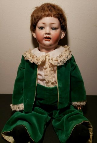 Antique 18 " Kley & Hahn Bisque Head Composition Doll 160 / 9 Fully Clothed