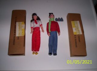Marx 1975 The Archies Jughead And Veronica In Montgomery Wards Boxes