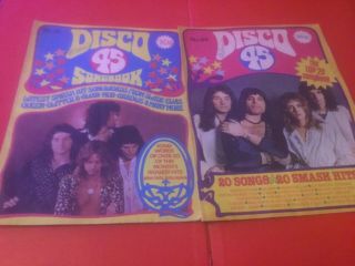 2 X Disco 45 Magazines Music Glam 1975 1976 Both Queen Freddie Mercury Covers