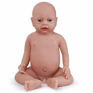 Vollence 18 Inch Full Silicone Realistic Baby Dollnot Vinyl Material Dollsrea.