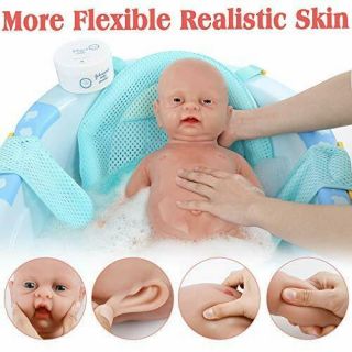 Vollence 18 inch Full Silicone Realistic Baby DollNot Vinyl Material DollsRea. 6