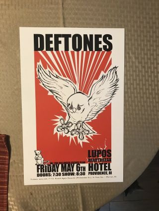 Deftones 2010 Concert Poster Dillinger Escape Plan