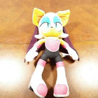 Official 12” Rouge The Bat Sonic Plush Toy Sega Doll Ge Fast
