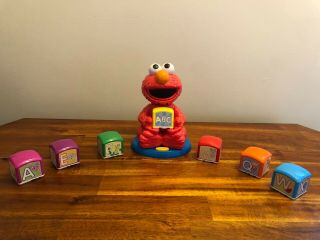 Sesame Street Elmo Find & Learn Alphabet Blocks Hasbro Complete