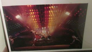 Queen Poster 1985 Rare Vintage Collectible Oop Live Freddie Mercury