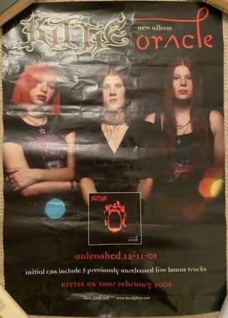 Kittie Band Poster Signed By Talena Atfield Mercedes Lander Morgan Lander Rare