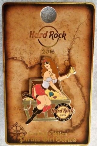 Hard Rock Cafe Key West Limited Edition Sexy Pirate Girl Series Pin 88620