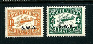 Stamps - South West Africa 1930 Air Mail Set First Printing Mlh