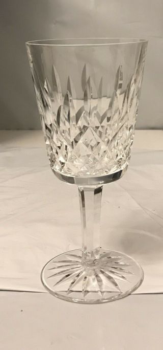 Lismore By Waterford Crystal Wine Goblets Glasses 13 Oz 6 7/8” Tall