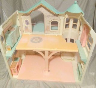 Vintage 1990s Mattel Barbie Victorian Dream House Dollhouse Foldable 2