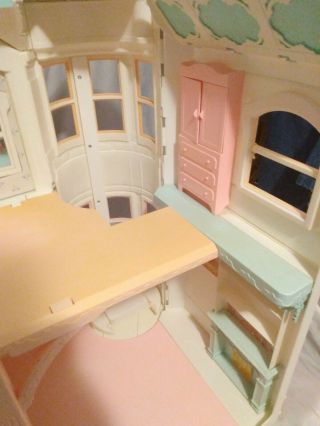 Vintage 1990s Mattel Barbie Victorian Dream House Dollhouse Foldable 4