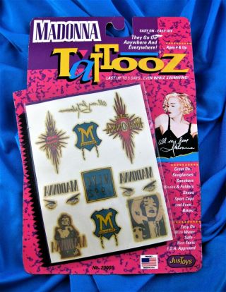 Madonna Tattoo Set Boy Toy 1991 Starburst,  Like A Prayer,  Immaculate Icon