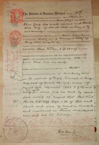 Straits Settlements Document Malaya Malaysia Revenues Penang 1897 Fiscal