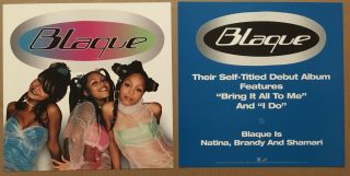 Blaque Rare Set Of 2 Double Sided Promo Poster Flat For 2000 Cd Usa 12x12